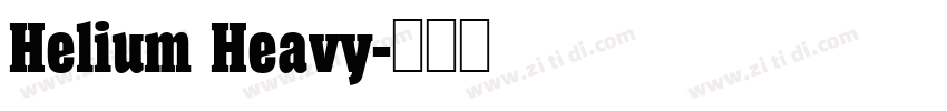 Helium Heavy字体转换